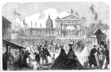 The Imperial Fetes at Paris: scene at the Esplanade des Invalides, 1861. Creator: Unknown