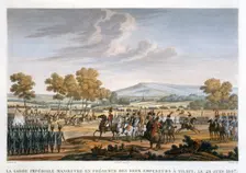 The Imperial Guard Manoeuvring in the Presence of the Two Emperors at Tilsit, 28 June 1807 Creator: Edme Bovinet