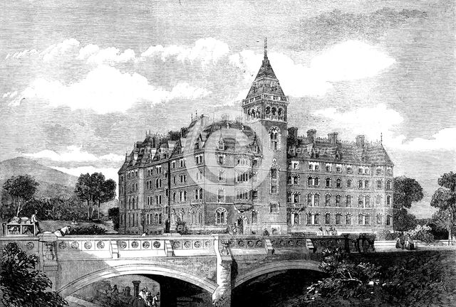 The Imperial Hotel at Great Malvern, 1862. Creator: Unknown.