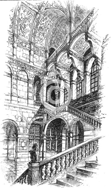 ''The Imperial Institute of the United Kingdom , The Colonies, and India; West Staircase to First an Creator: Unknown.