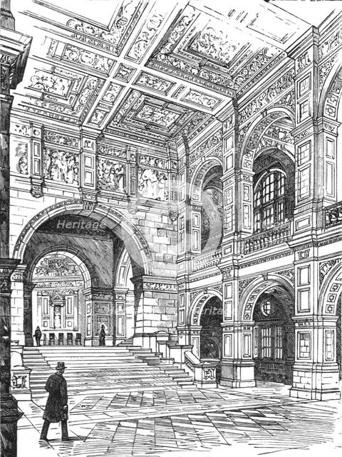 ''The Imperial Institute of the United Kingdom , The Colonies, and India; Grand Staircase to Recepti Creator: Unknown.
