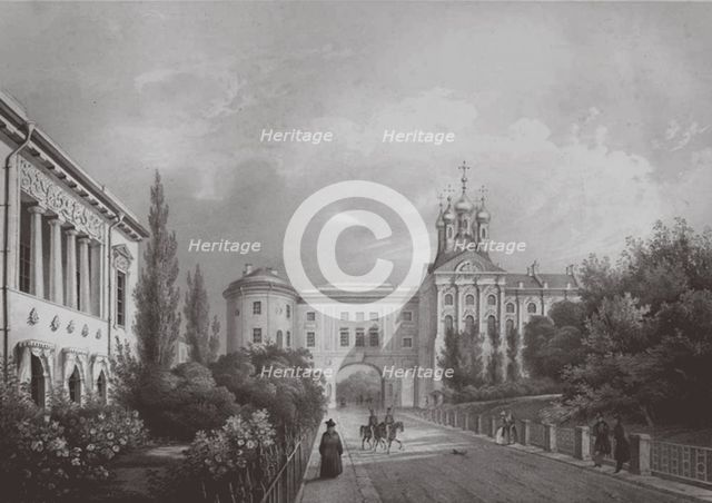 The Imperial Lyceum in Tsarskoye Selo, 1850s. Artist: Schulz, Carl (1823-1876)