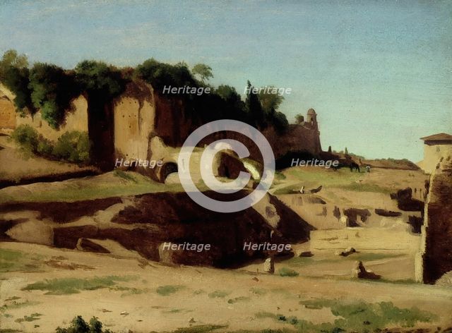 The Imperial Palace on the Palatine, Rome, 1834. Creator: Paul Flandrin.