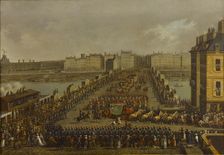 The imperial procession on the way to the coronation ceremony on Dec 2nd, 1804, 1805. Creator: Bertaux, Jacques (1745-1818)