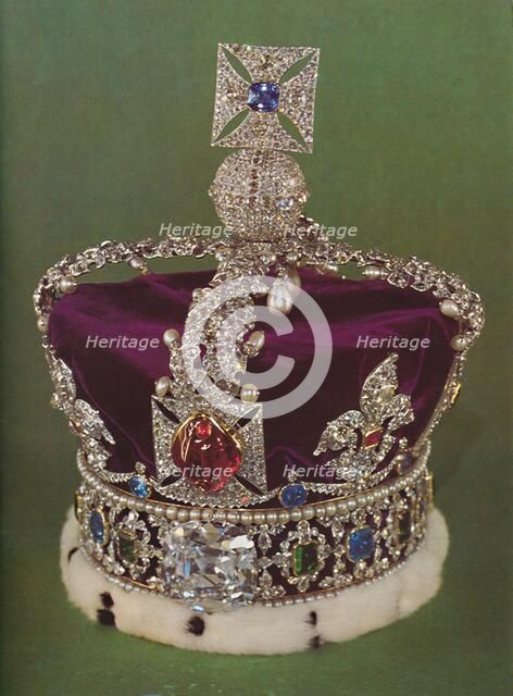 'The Imperial State Crown', 1953. Artist: Rundell, Bridge and Rundell.