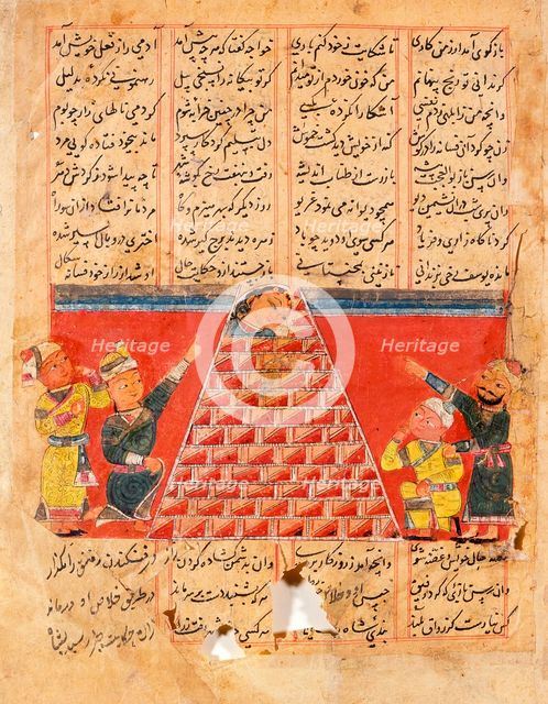 The Imprisoned Wife, Folio from a Manuscript of Amir Khusrau Dihlavi's..., between c1400 and c1450. Creator: Unknown.