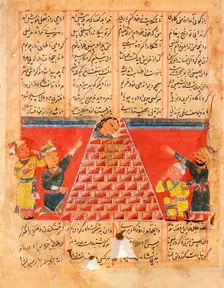 The Imprisoned Wife, Folio from a Manuscript of Amir Khusrau Dihlavi's..., between c1400 and c1450. Creator: Unknown