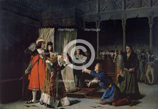 The Imprisonment of the Prince of Viana, 1871. Creator: Emilio Sala.