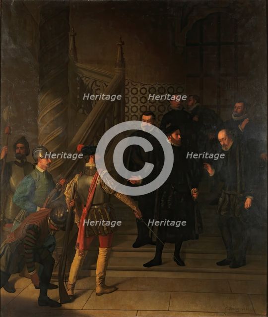 The Imprisonment of Lanuza, 1858. Creator: Carlos Larraz y Micheto.