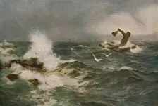 The Inchcape Rock 1908, (c1930). Creator: Peter Graham