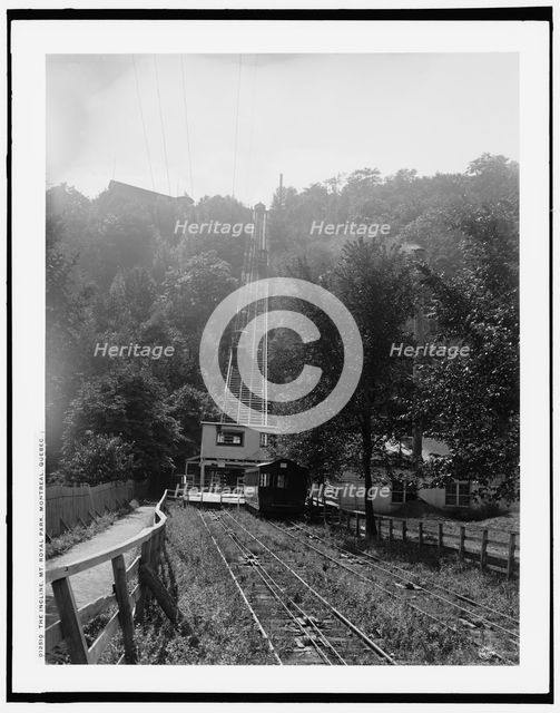 The incline, Mt. Royal Park, Montreal, between 1890 and 1901. Creator: William H. Jackson.