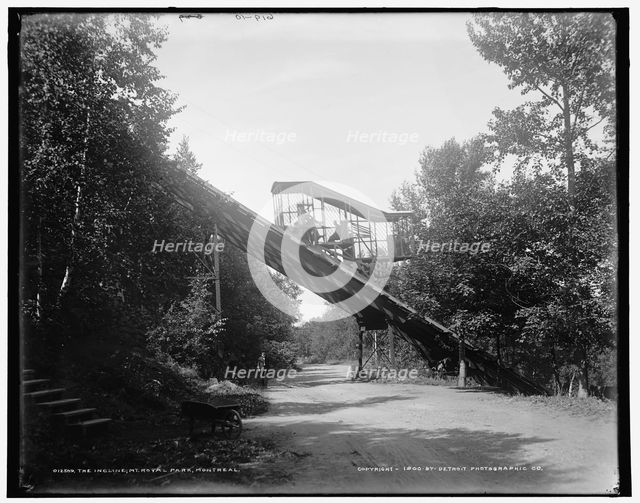 The incline, Mt. Royal Park, Montreal, c1900. Creator: William H. Jackson.