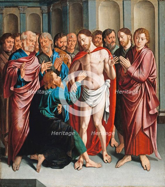The Incredulity of Saint Thomas. Artist: Bruyn, Bartholomaeus (Barthel), the Elder (1493-1555)
