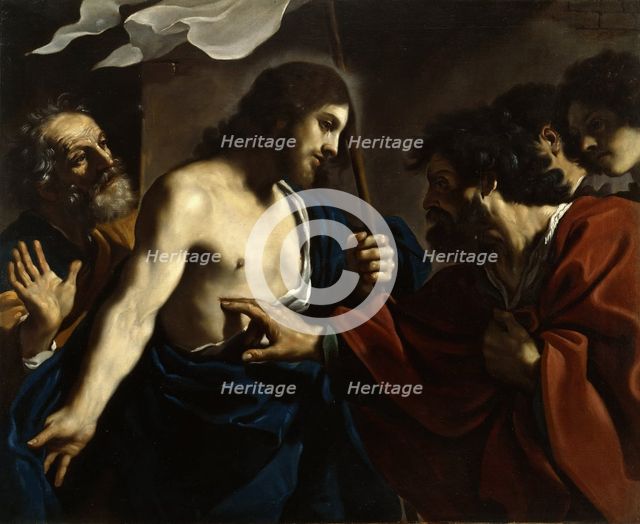 The Incredulity of Saint Thomas, c. 1621. Creator: Guercino (1591-1666).