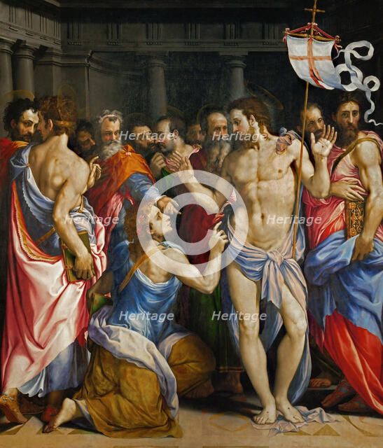 The Incredulity of Saint Thomas, ca 1545. Creator: Salviati (Rossi), Francesco (1510-1563).