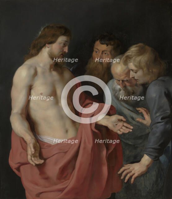 The Incredulity of Thomas, 1613-1615. Creator: Peter Paul Rubens.