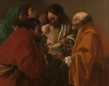 The Incredulity of Thomas, c.1622. Creator: Hendrick ter Brugghen