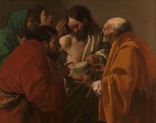 The Incredulity of Thomas, c.1622. Creator: Hendrick ter Brugghen