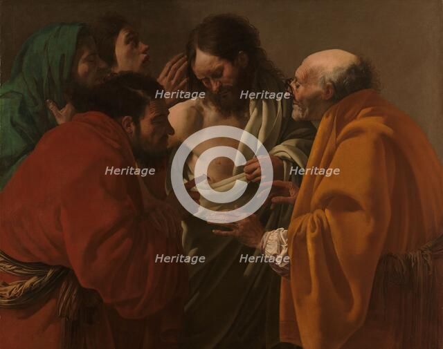 The Incredulity of Thomas, c.1622. Creator: Hendrick ter Brugghen.