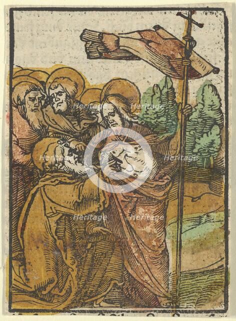 The Incredulity of Thomas, from Das Plenarium, 1517. Creator: Hans Schäufelein the Elder.