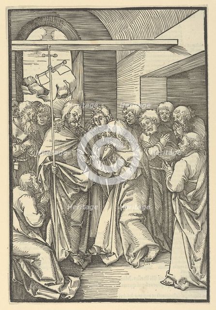 The Incredulity of Thomas, from Speculum passionis domini nostri Ihesu Christi, 1507. Creator: Hans Schäufelein the Elder.