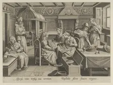 The Incubation of the Silkworm Eggs, Plate 3 from "The Introduction of the Silkworm" [..., ca. 1595. Creator: Karel van Mallery