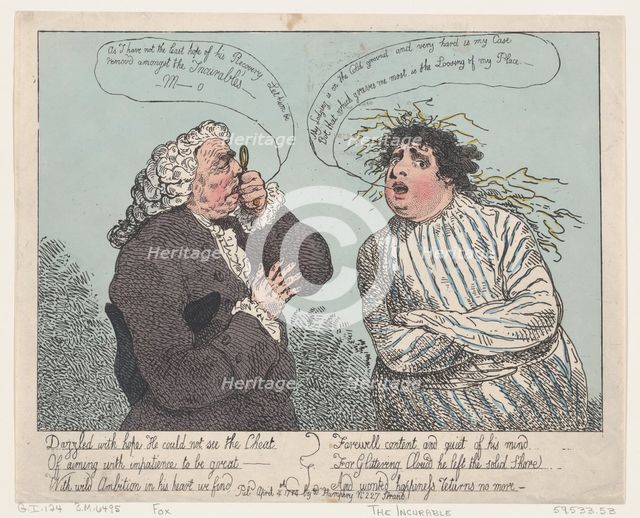 The Incurable, April 4, 1784., April 4, 1784. Creator: Thomas Rowlandson.