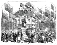 The Inauguration of the Statue of Beethoven, at Bonn, 1845. Creator: Unknown