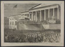 The Inauguration of Abraham Lincoln as President of the United States…, March 4, 1861, 1861. Creator: Winslow Homer (American, 1836-1910)