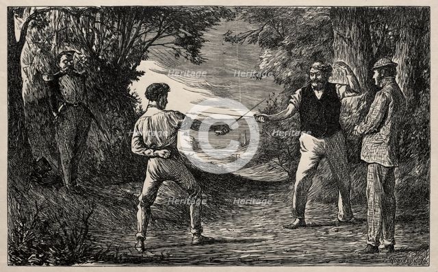 The Ingenuous Wobbler, 1865. Creator: George Louis Palmella Busson Du Maurier (British, 1834-1896).