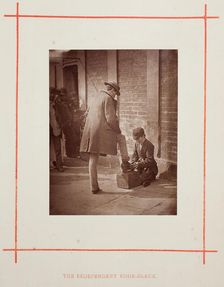 The Independent Shoe-Black, 1877. Creator: John Thomson