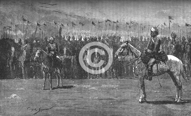 'The Indian Contingent - The Thirteenth Bengal Lancers', c1882. Artist: Unknown.