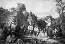 The Indian Council c1847.Artist: Seth Eastman