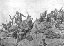 The Indian Frontier War, 1897: The storming of the Dargai Ridge by the Gordon Highlanders, October Creator: Unknown