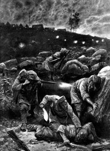 The Indian Frontier Rising: a sniping affair by the camp, 1898. Creator: Unknown