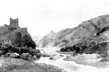 The Indian Frontier Rising - occupation of the Khyber: view at...Ali Musjid Gorge, 1898. Creator: Unknown