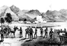 The Indian Frontier Rising: with the Buner Field Force, 1898. Creator: Unknown