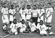 The Indian hockey team, gold medal winners, Berlin Olympics, 1936