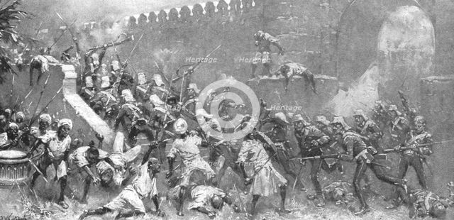 'The Indian Mutiny, 1857-58: The Storming of the Cashmir Gate, Delhi, September 14, 1857', (1901).  Creator: Unknown.