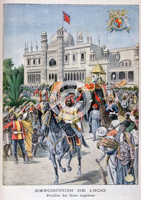 The Indian pavilion at the Universal Exhibition of 1900, Paris, 1900. Artist: Unknown