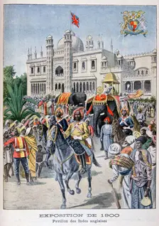 The Indian pavilion at the Universal Exhibition of 1900, Paris, 1900