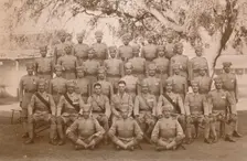 The Indian Platoon of the First Battalion, The Queen's Own Royal West Kent Regiment. Poona, India, 1