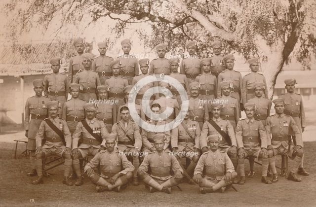 The Indian Platoon of the First Battalion, The Queen's Own Royal West Kent Regiment. Poona, India, 1 Artist: Unknown