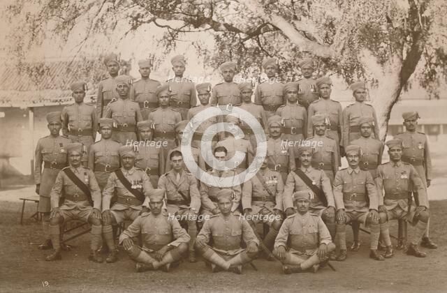 The Indian Platoon of the First Battalion, The Queen's Own Royal West Kent Regiment. Poona, India, 1 Artist: Unknown