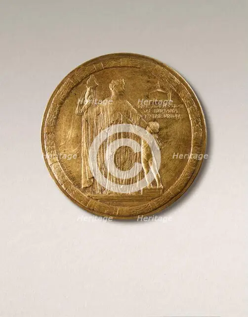 The Indiana Medal (The Admission of Indiana to the Union), 1916. Creator: Janet Scudder.