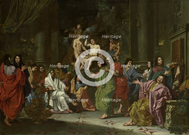 The Induction of a New Member into the Band of Northern Painters in Rome, c.1660. Creator: Anon.