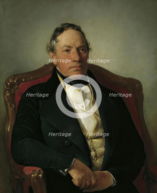 The industrialist Johann Nepomuk Reithoffer, 1844. Creator: Friedrich von Amerling.