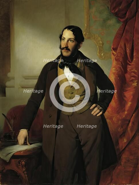 The industrialist Maximilian Todesco, 1846. Creator: Friedrich von Amerling.