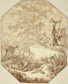 The Industrious Hunter, in Spring, n.d. Creator: Johann Elias Ridinger