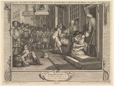 The Industrious Prentice Out of his Time and Married to his Master's Daught..., September 30, 1747. Creator: William Hogarth